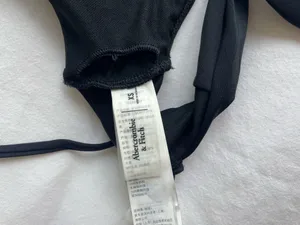 Abercrombie Black Bralette Bikini Top thumbnail 3