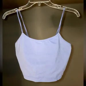 Periwinkle Forever 21 Crop Tank Top thumbnail 1