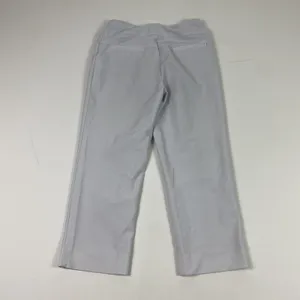 Athleta Pants Womens 12 Gray Straight Leg Pull On‎ Ankle Cropped Stretch Yoga thumbnail 2