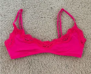 SKIMS Pink Lace Bralette thumbnail 1