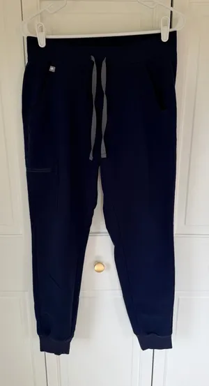 FIGS Technical Collection Navy‎ Jogger Scrub Pants Size Small thumbnail 1