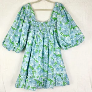 Show Me Your Mumu Mandi Mini Dress Size XL Something Blue Floral thumbnail 4