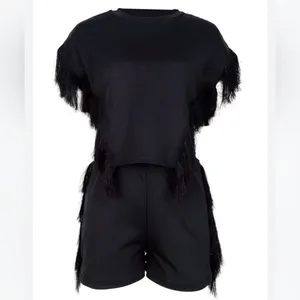 Black Fringe Women's‎ Shorts thumbnail 3