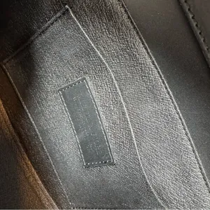 Valentina Fiore Handmade Italian Leather‎ Saddle Crossbody black and tan luxury thumbnail 4