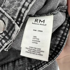 Rebecca Minkoff‎ Studded Denim Jean Jacket Black Gray 100% Cotton Size Small thumbnail 9