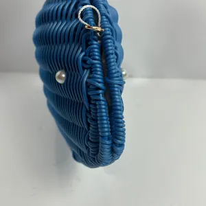 Tommy Bahama Blue Whale Wicker‎ Crossbody Bag Novelty Nautical Purse thumbnail 9