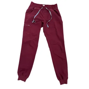 burgundy FIGS Zamora Jogger Scrub Pants small thumbnail 3