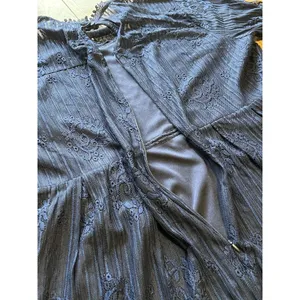 SUZANNE BETRO Navy Blue Lace Bodice Pleated Dress Women's Size XL -‎ NWT $100 thumbnail 9