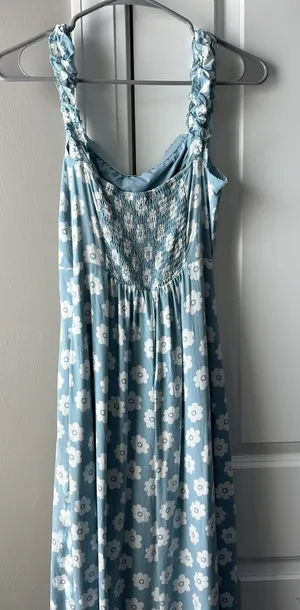 Altar'd State XS blue flower dress thumbnail 1