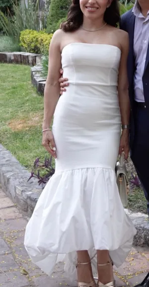 white midi dress thumbnail 1