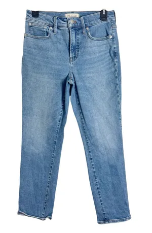 Madewell The Mid-Rise Perfect Vintage Jean Medium Blue Wash size 26 thumbnail 1