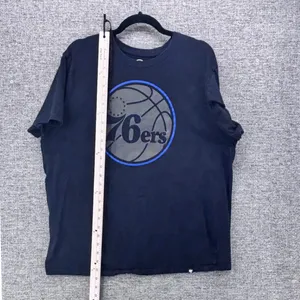 47 Brand Philadelphia 76ers NBA Graphic T-Shirt Black Womens XL Short Sleeve thumbnail 7