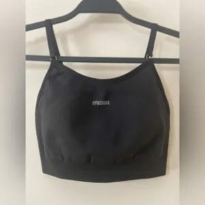 GYMSHARK Flex Strappy Sports Bra in Black/Charcoal Size XS thumbnail 3