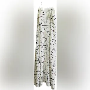 SACHIN & BABI Women's White Maxi Dress White Black‎ Marble Coloring Size 6 thumbnail 6