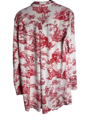 The Cat’s Pajamas Pima Knit Night Shirt Idle Hours White S NWOT thumbnail 4