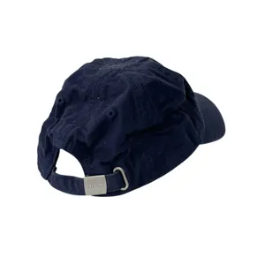 Lacoste Women's Navy Blue Patch Crocodile Logo Embroidered Strapback Cap Hat OS thumbnail 2