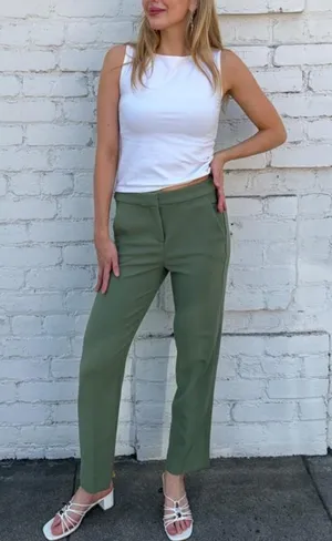 J.Crew Kate Pants in Olive Green Size 0 #jcrew #preppy #officecore thumbnail 1