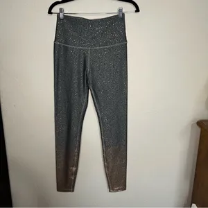 Beyond‎ Yoga Alloy Gray Ombre Rose Gold Speckled High Rise Athletic Leggings thumbnail 4