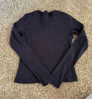 Brandy Melville Top Navy Blue Long Sleeve thumbnail 1