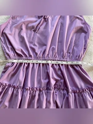 Lilac Sleeveless Ruffle Dress size XL thumbnail 11