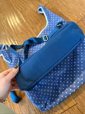Baggallini blue crossbody travel bag and travel case thumbnail 3