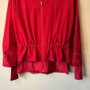 Sweaty Betty‎ Fast Lane Running Jacket In Vine Red Size Small 4-6 thumbnail 4