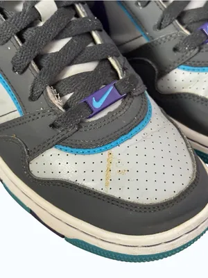Nike Air Prestige 3 Women's Low Top Sneakers Grey Purple Swoosh Sz 8 551648-054 thumbnail 5