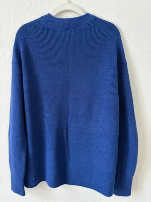 Lululemon Merino Wool Blend Ribbed Crewneck Sweater Heathered Psychic Size 6 thumbnail 2