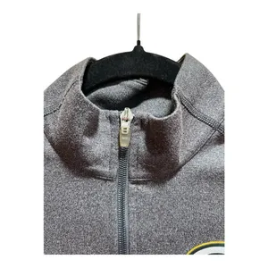 Women's XS Green Bay Packers Cutter & Buck CB DryTec Jacket Gray thumbnail 5