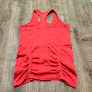Athleta | Momentum Ruched Tank Top Coral Pink‎ Racerback Athletic Shirt, Size S thumbnail 3