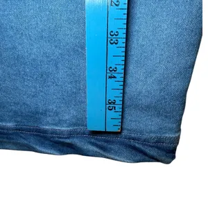 Derek Heart Womens Small Blue Denim Look Bodycon Dress Sleeveless‎ Mini NWOT thumbnail 5