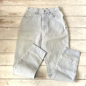 Vintage Lee Size 6 Jeans Women’s High Waisted Denim Light Wash Pants Blue thumbnail 1