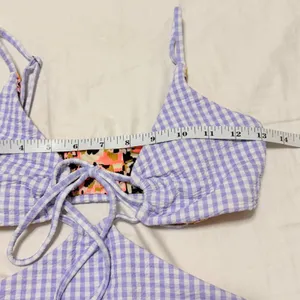 Maaji Lavender Gingham Reversible Trikini One-Piece Swimsuit size Small- NWT thumbnail 13