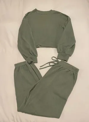 Green Matching Jogger Set thumbnail 3