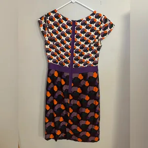 Boden Cream‎ and Orange Dress thumbnail 2