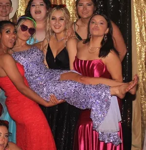Sherri Hill Purple Prom Dress thumbnail 2