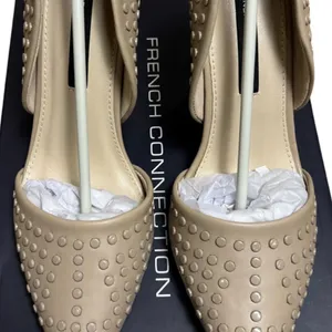 French Connection Studded d'Orsay Heels 6.5 Forever Cement NIB thumbnail 11