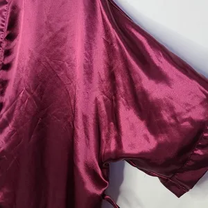 Frederick's of Hollywood purple sleek sexy comfy robe sz Large thumbnail 2