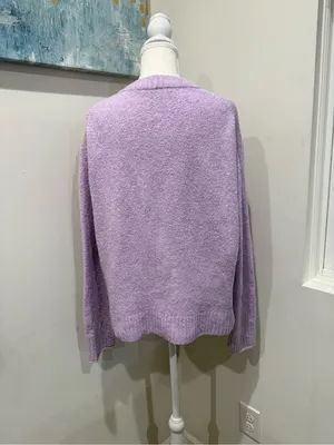 American Eagle Outfitters Lavender Crewneck Sweater thumbnail 2