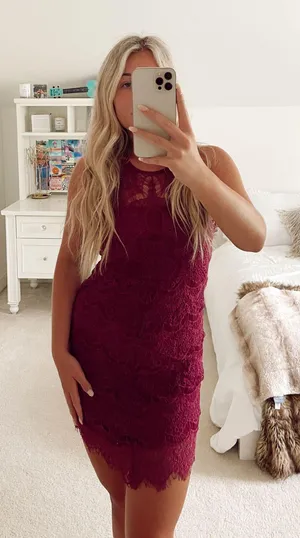 Free People Detailed Lace Dress thumbnail 1