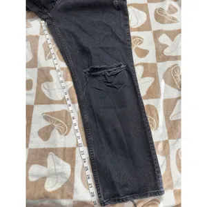 Abercrombie & Fitch The 90's Straight Ultra High Rise Black‎ Jeans Size 35 thumbnail 9