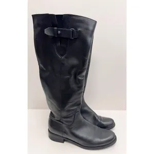 Blondo Black Leather‎ Waterproof Knee High Riding Boots Size 6M Buckle Detail thumbnail 3