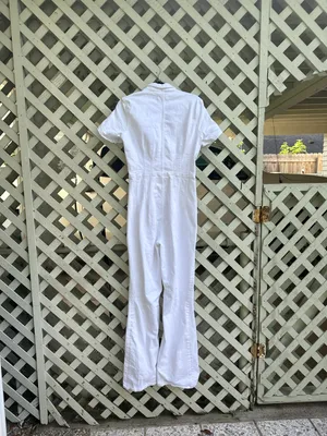 Free People We The Free Jayde Flare Denim Jumpsuit thumbnail 6