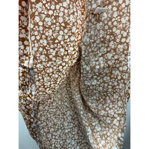 1.STATE Womens Size XS brown floral print mini dress puff sleeves smocked bodice thumbnail 7