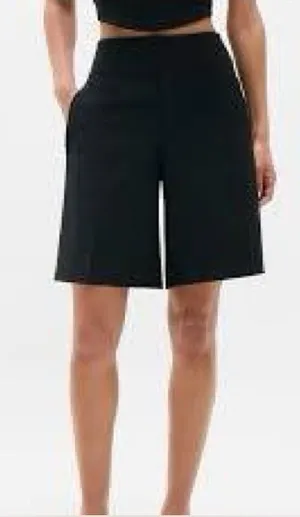 Athleta Black Tailored Bermuda Shorts thumbnail 1