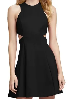 Amanda Uprichard Black Cutout Mini Dress thumbnail 1