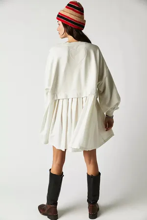 Free People Eleanor Sweatshirt Dress thumbnail 3