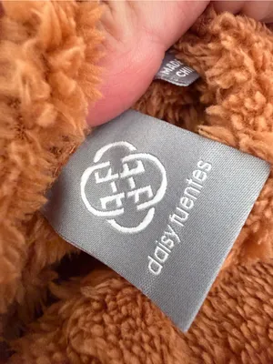 Daisy Fuentes Teddy Fleece Quarter Zip Pullover Camel Brown Size S NWT thumbnail 8