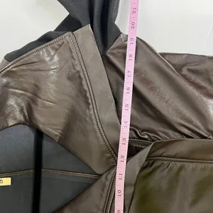 209 WST New York Vegan Leather Moto Jacket Size 8 thumbnail 8