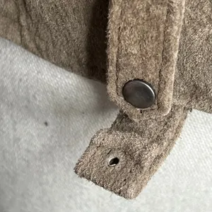 Blank NYC Taupe Suede Moto Jacket Classic Biker Style timeless size small thumbnail 5